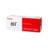 TONER CANON 051 NEGRO, 1700 PAGINAS, 2168C001AA